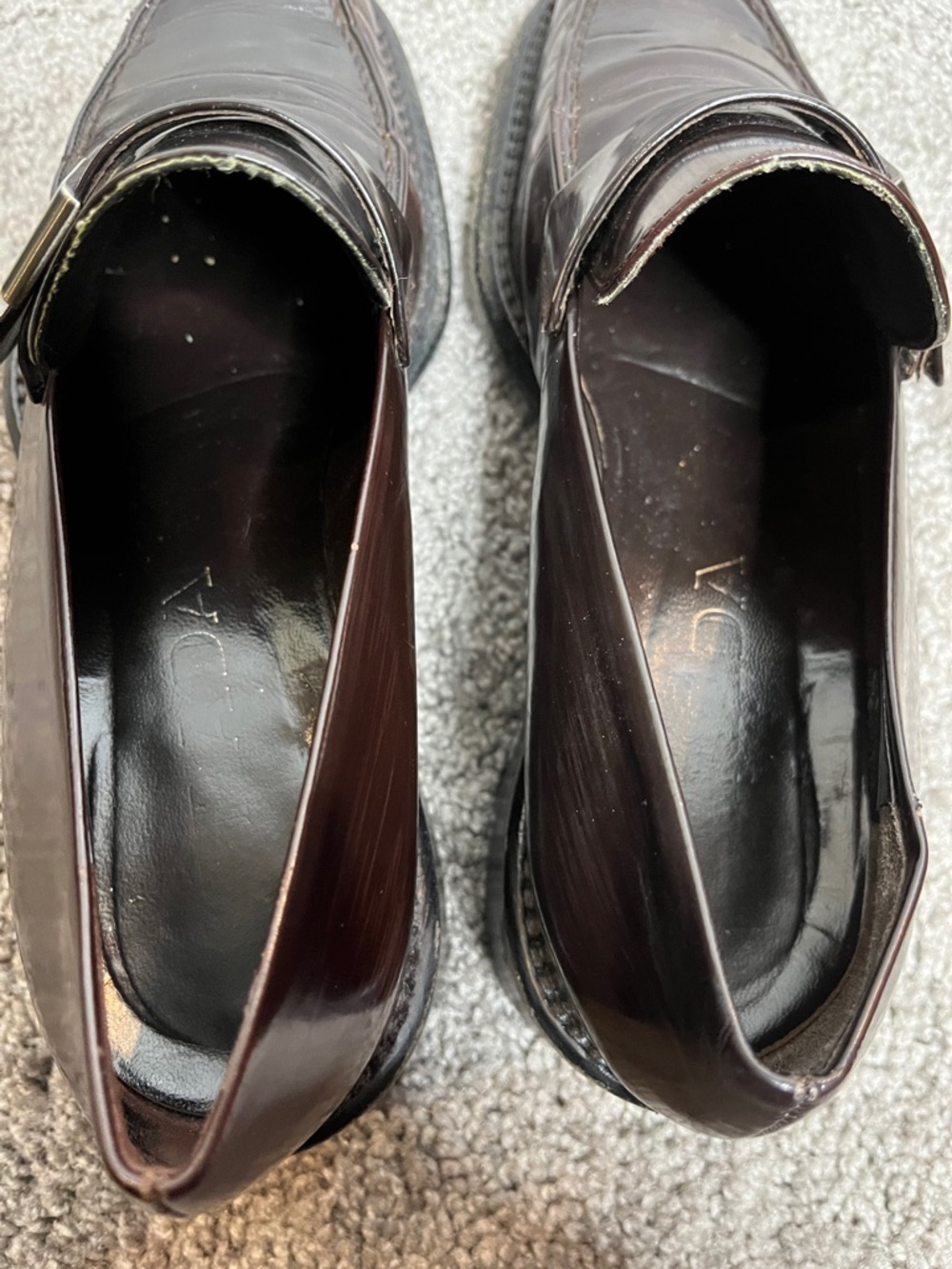 Prada brown patent buckle loafers - Picture 11 of 12